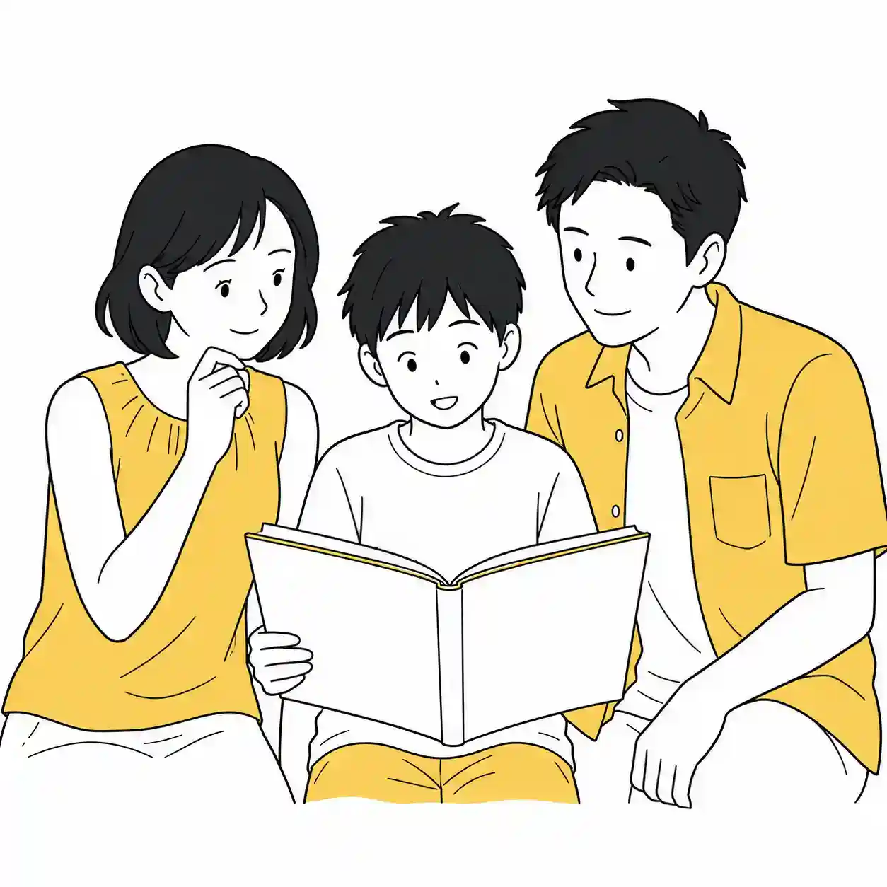 家族で本を選んだ
