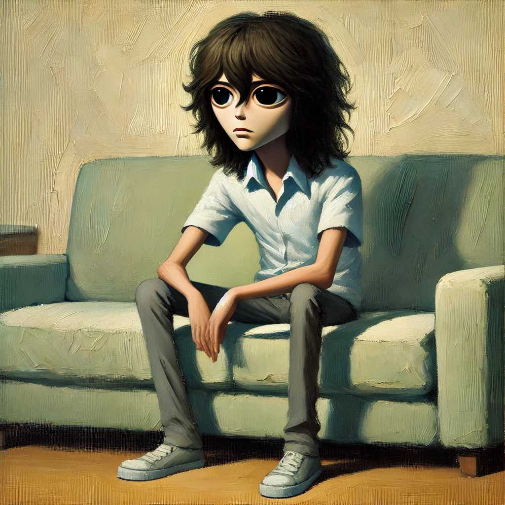 部活を休んでちょっと心配な中学生男子