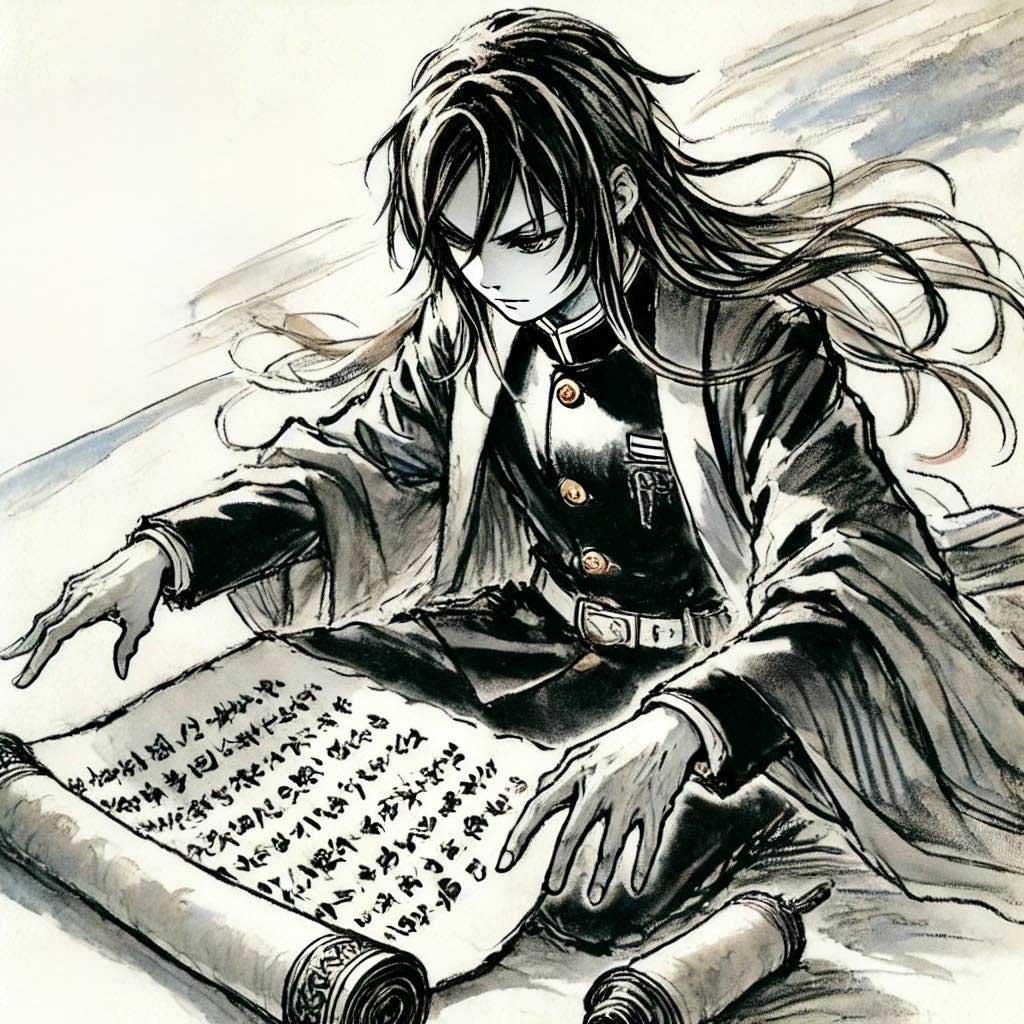 古文書を読む中二病男子