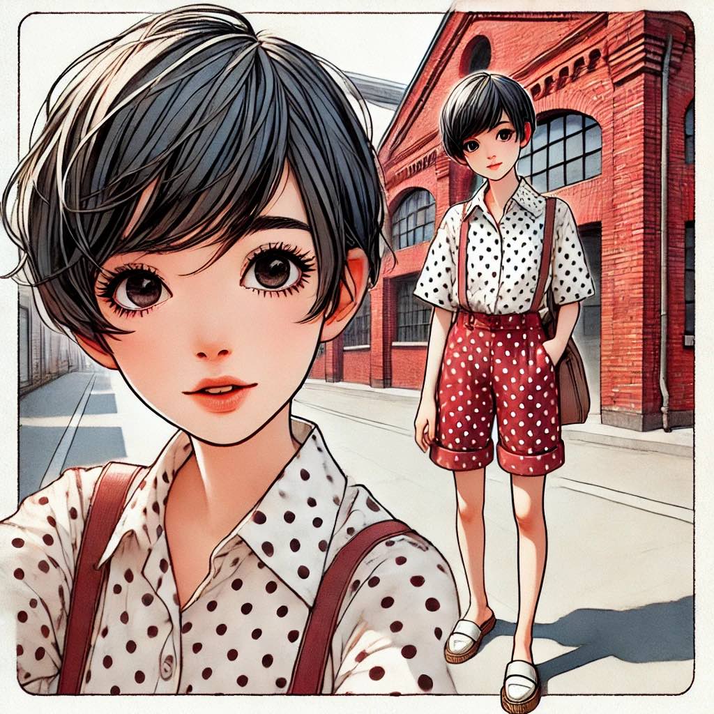 一目惚れしそうな少女