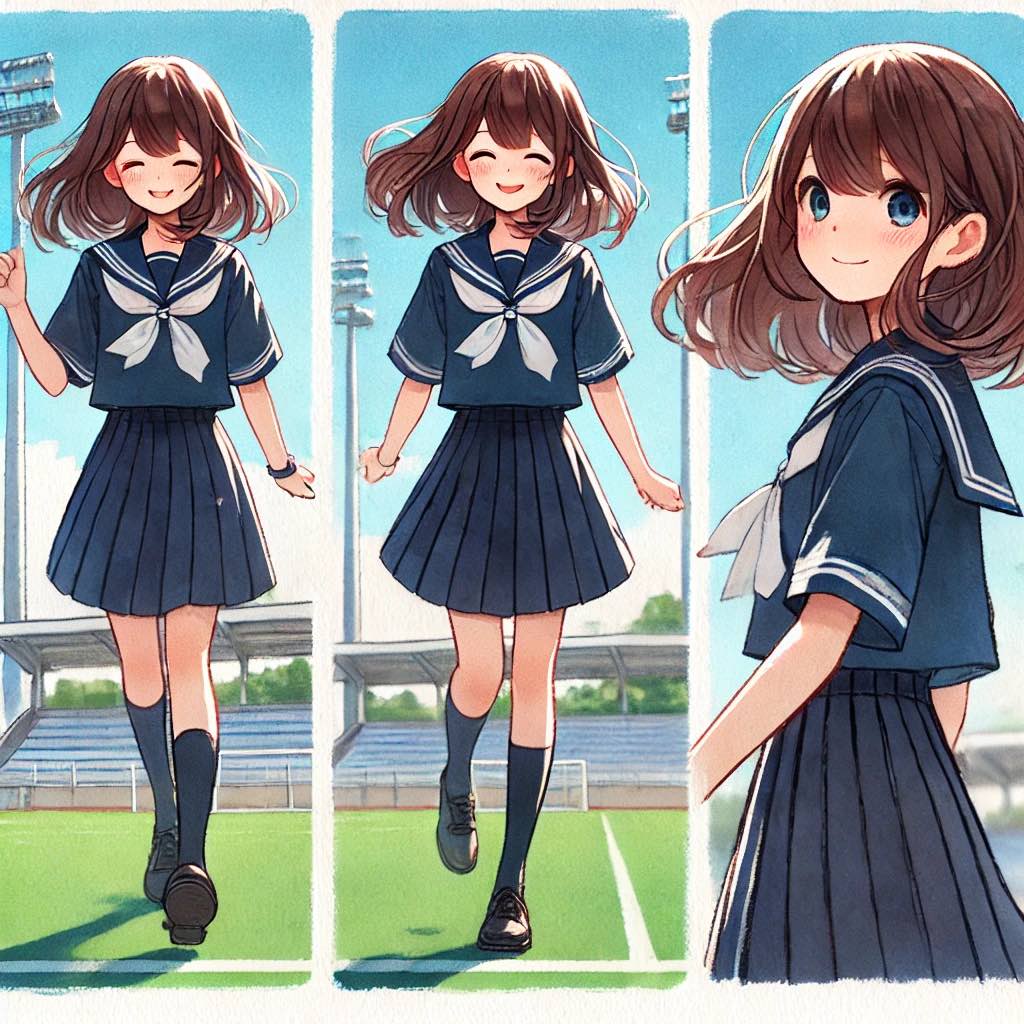 セーラー姿の女の子