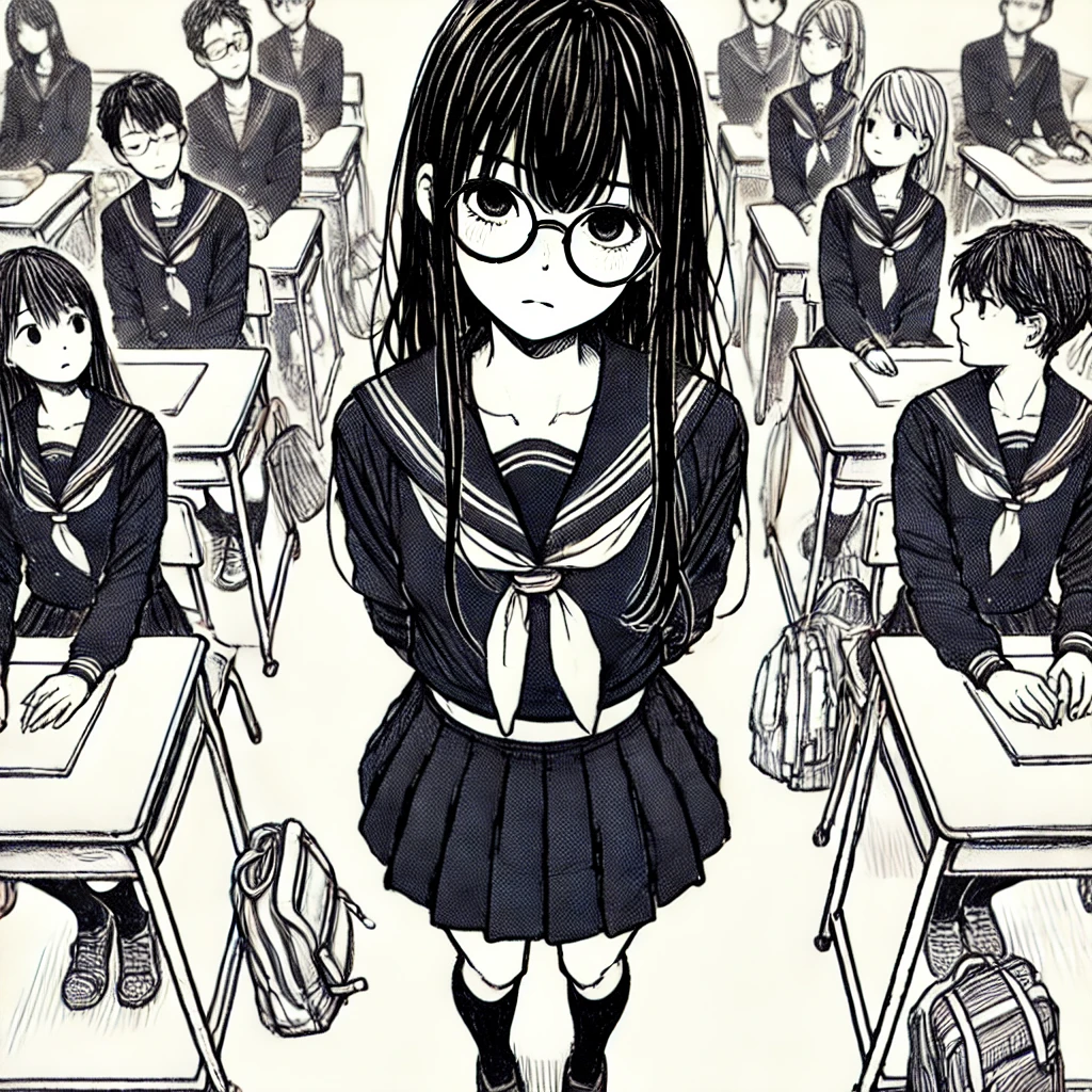 お腹がなってみんなに見られる気がする中学生女子