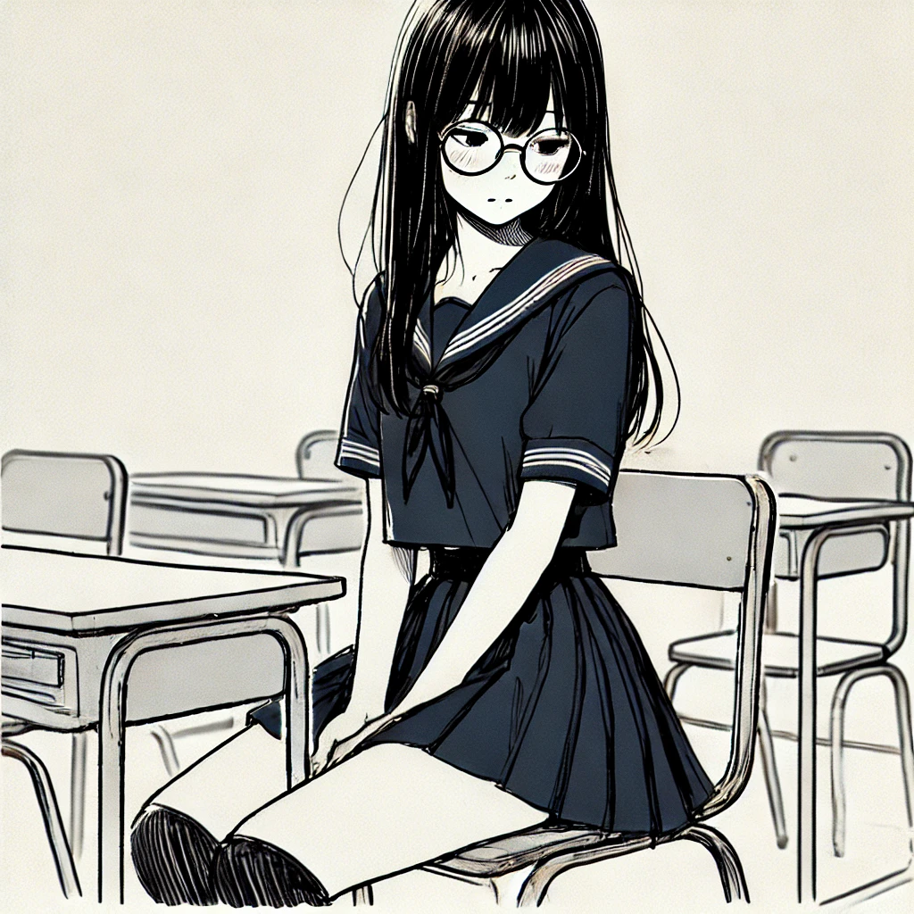 お腹が鳴って恥ずかしい中学生女子
