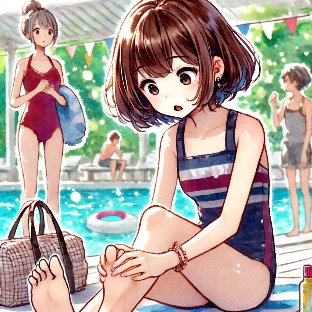 爪に違和感があった中学生女子