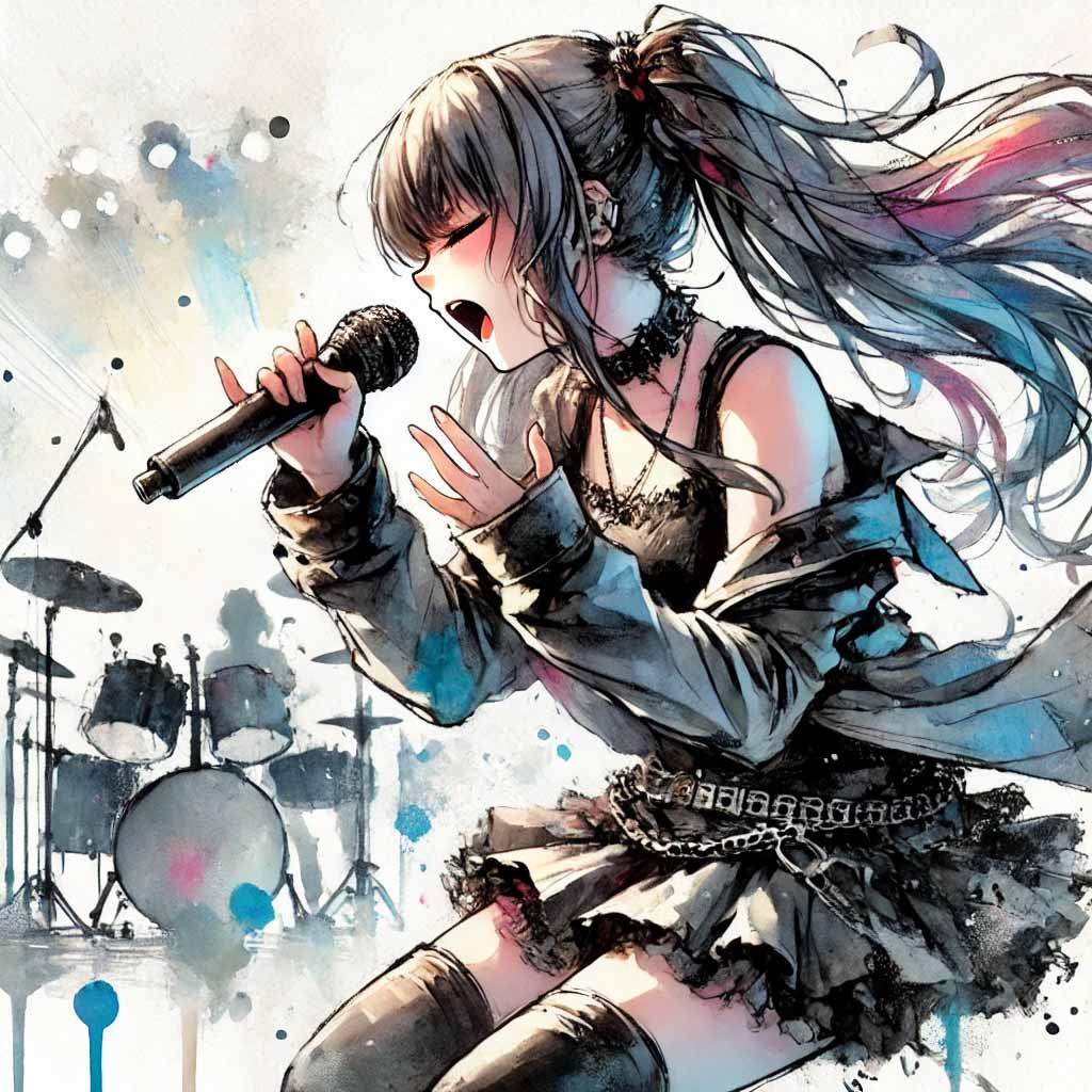 ヒット曲を歌うアーチスト