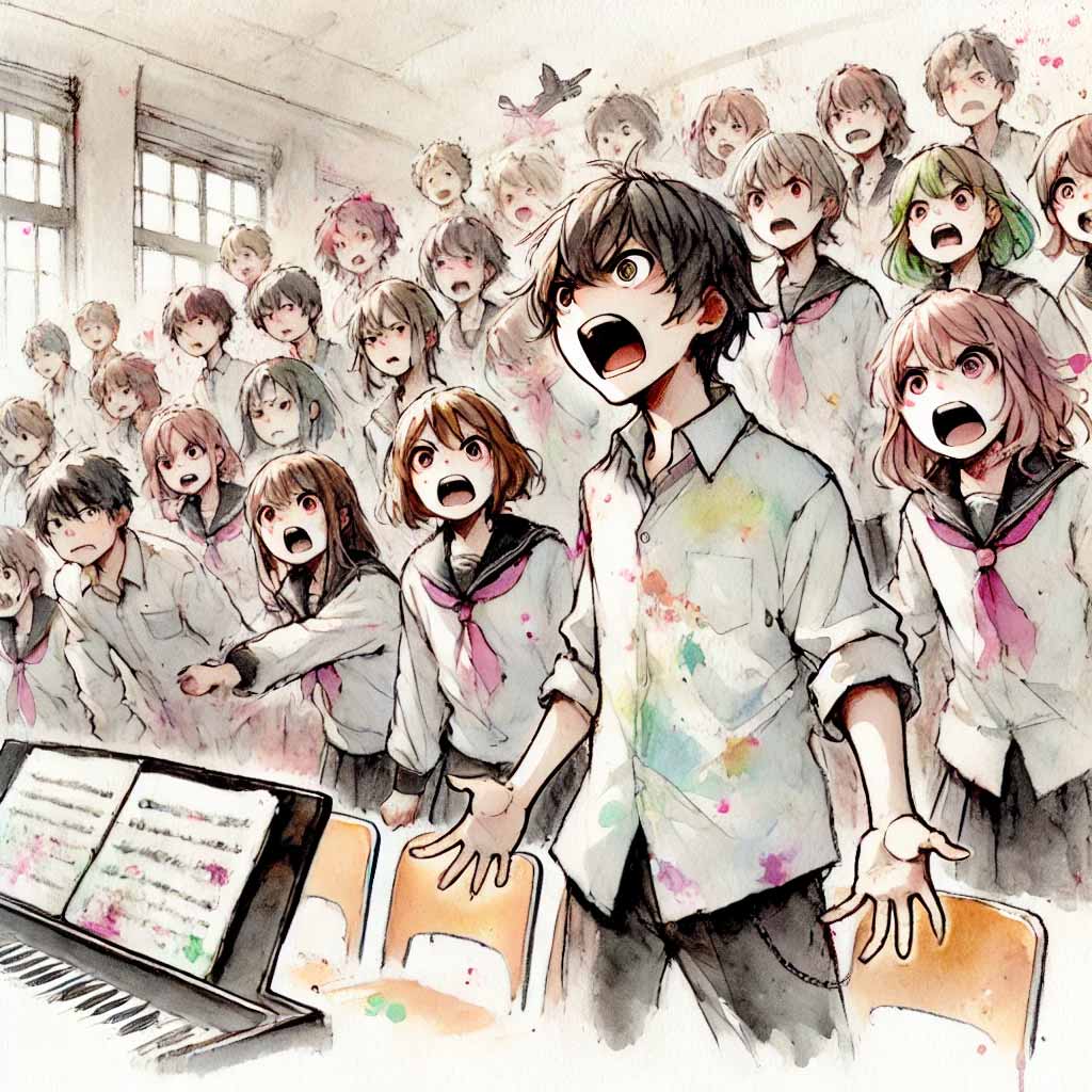 怒っているみんな
