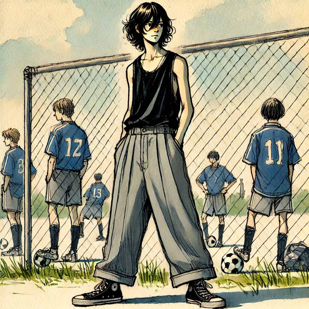 部活でもうまく行っていない中学生男子