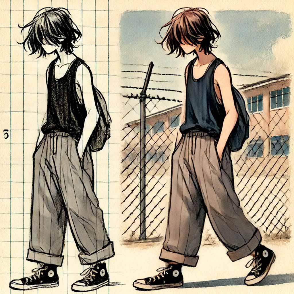 将来も不安な中学生男子