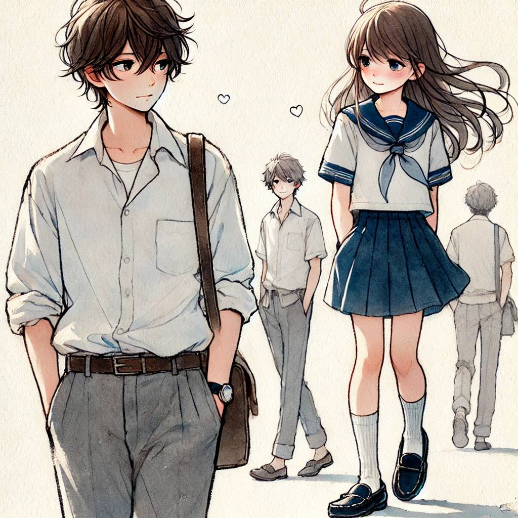 女の子を意識している中学生男子