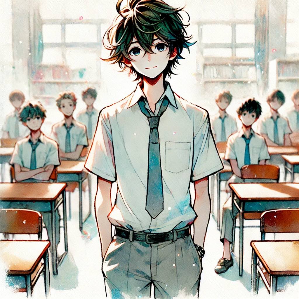 爽やかでモテそうな中学生男子