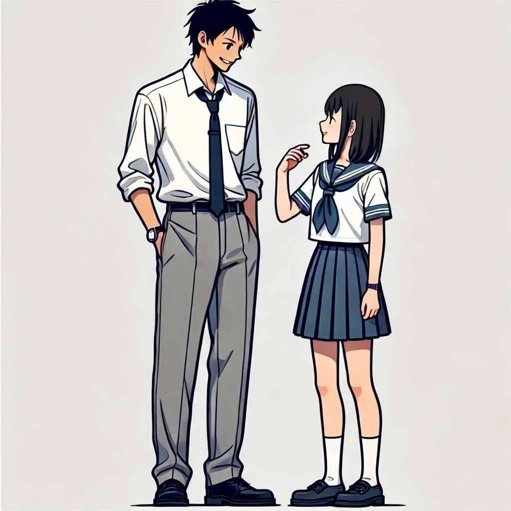 隣の女の子とわきあいあい