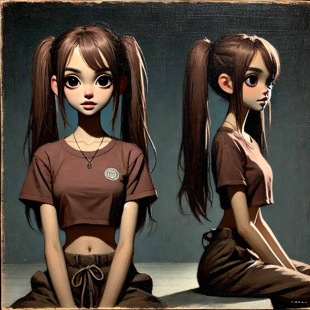 会話で間を取ろうとしている中学生女子