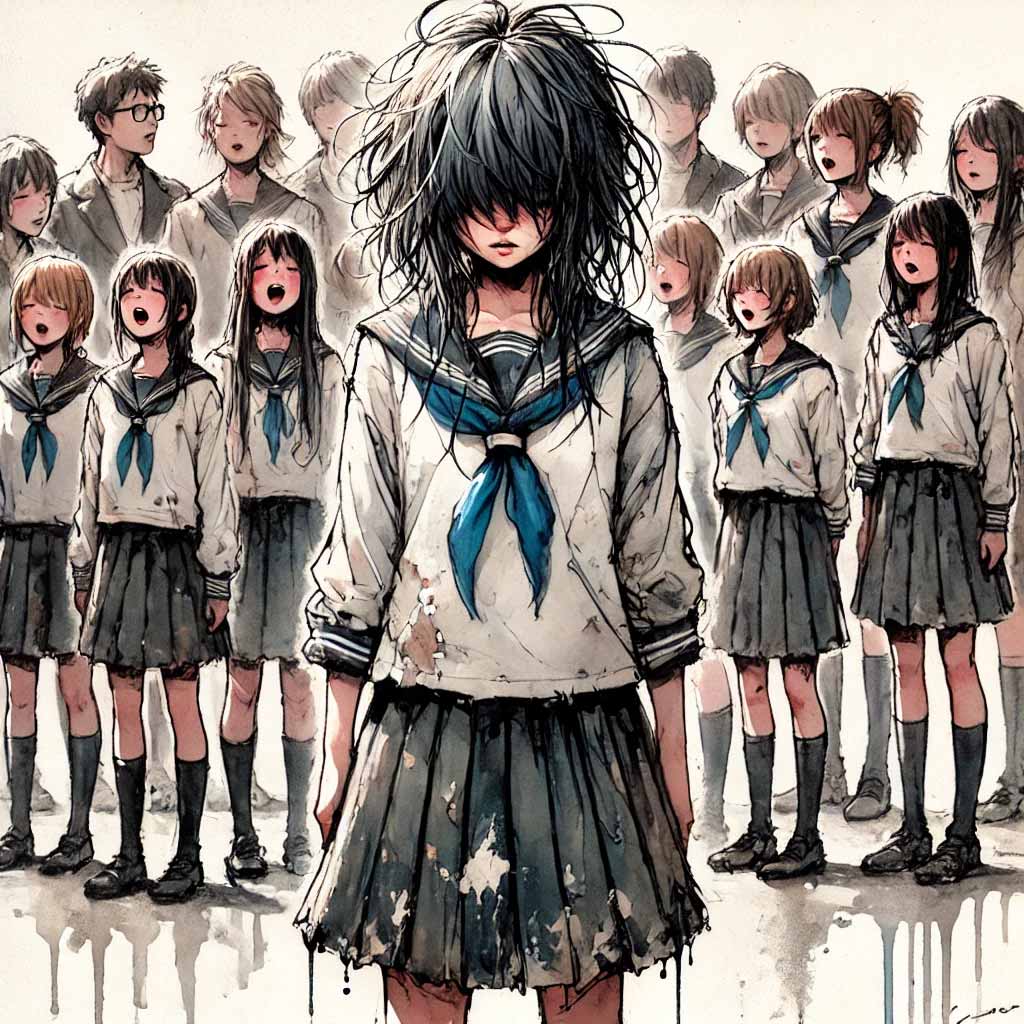 合唱コンで浮いている女子