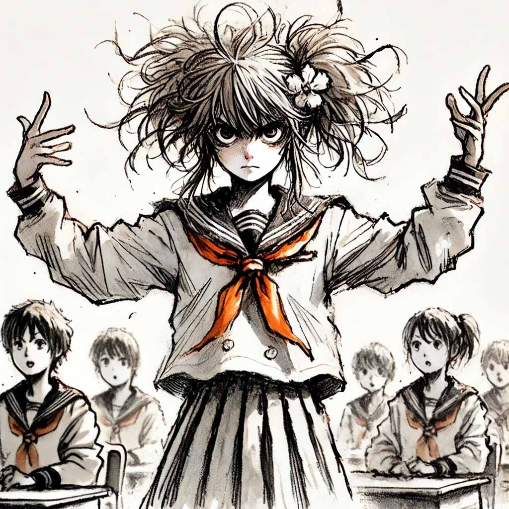 強引なリーダーな中学生女子