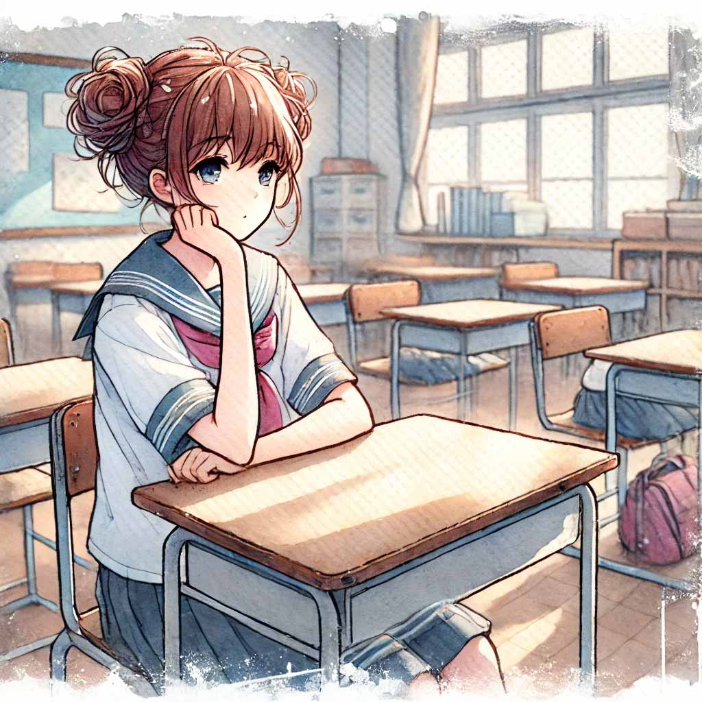 クラスでも調子イマイチの中学英女子