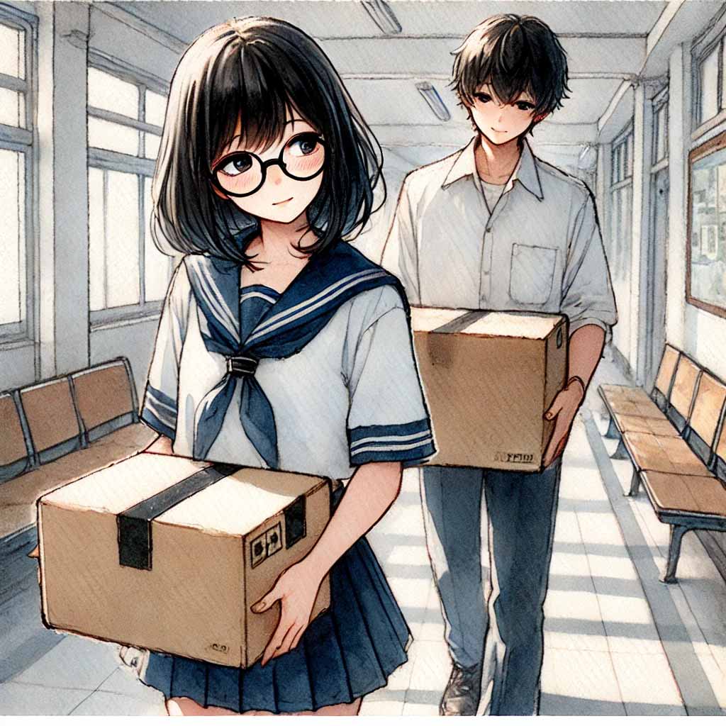 知り合うきっかけの荷物運び
