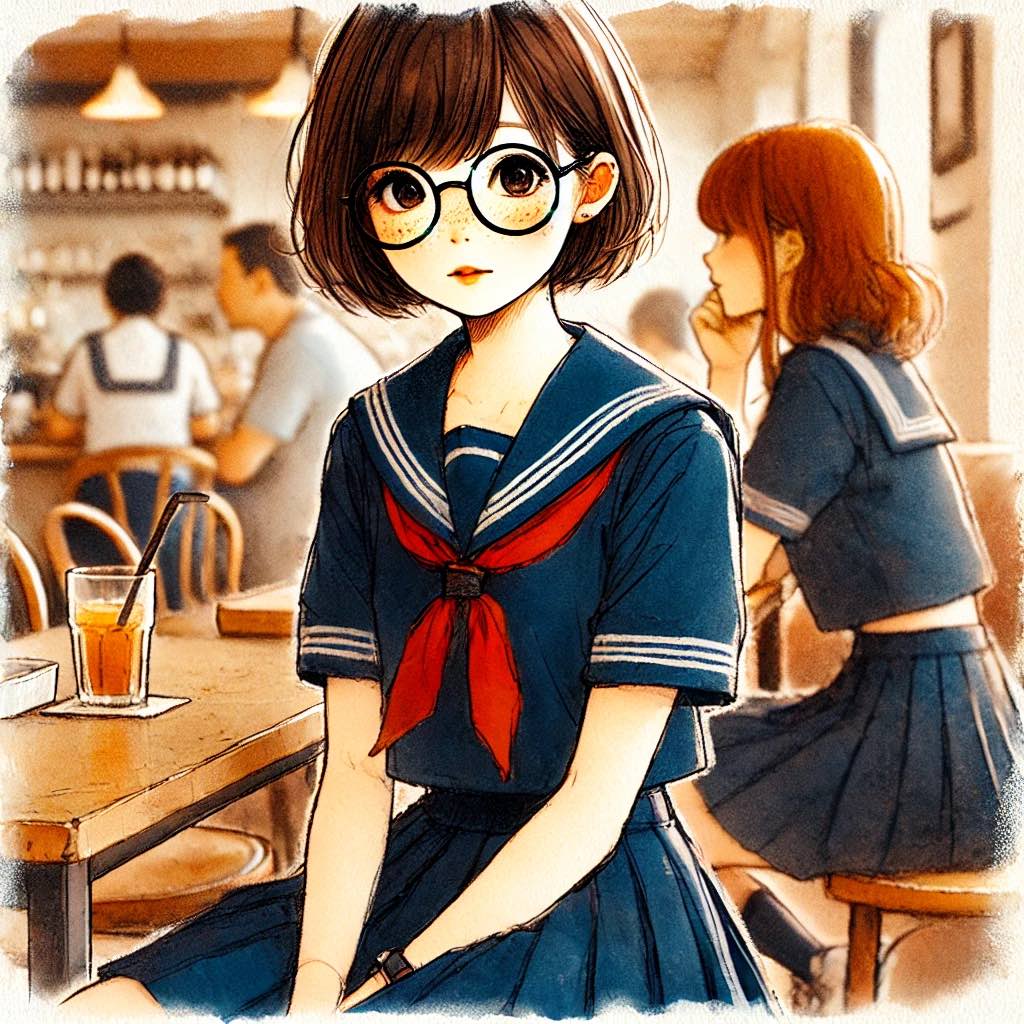 カフェの２軍女子