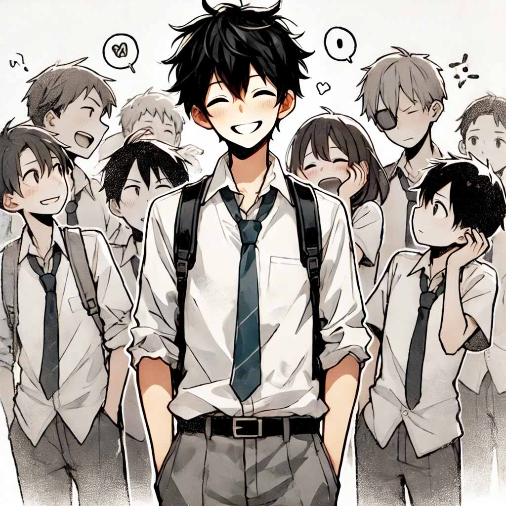 うまくカーストを上げた中学生男子
