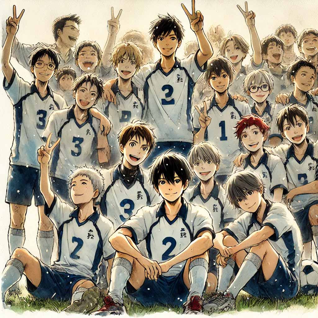 サッカー部記念写真