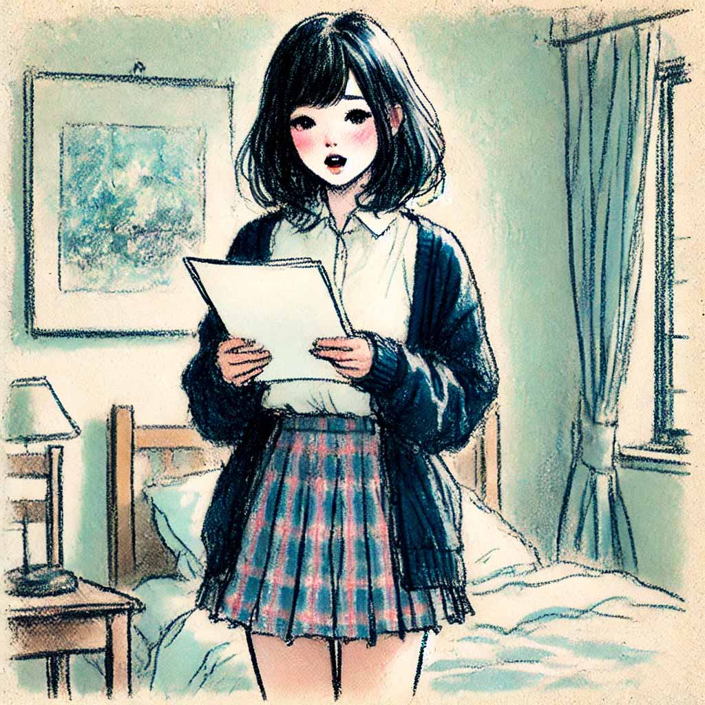 練習する中学生女子