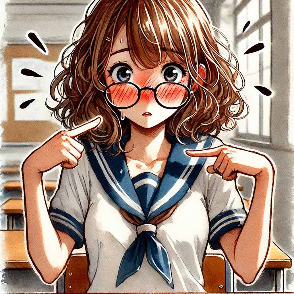 え？　私？　と困惑の中学生女子