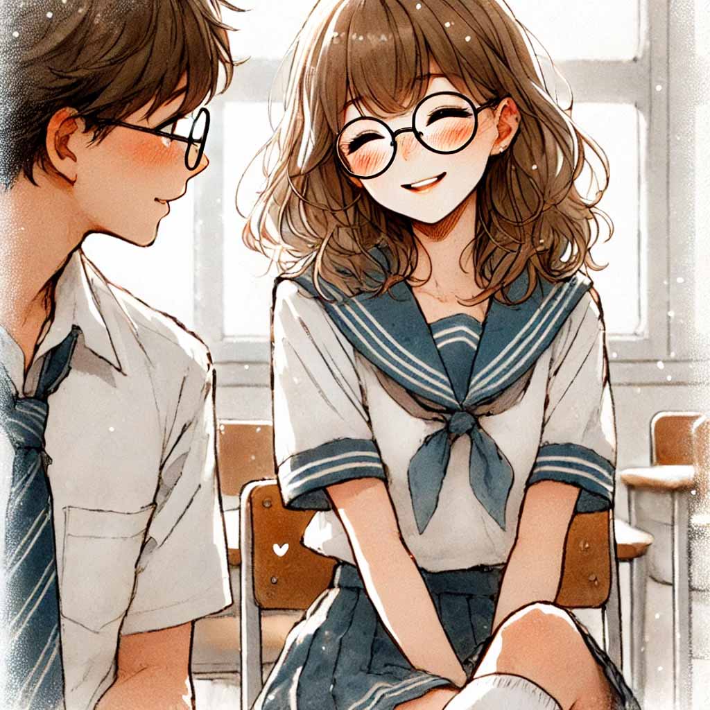 楽しい時もある中学生女子