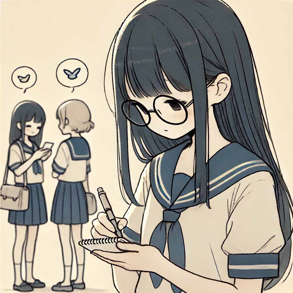 言いたいことをメモにとっている