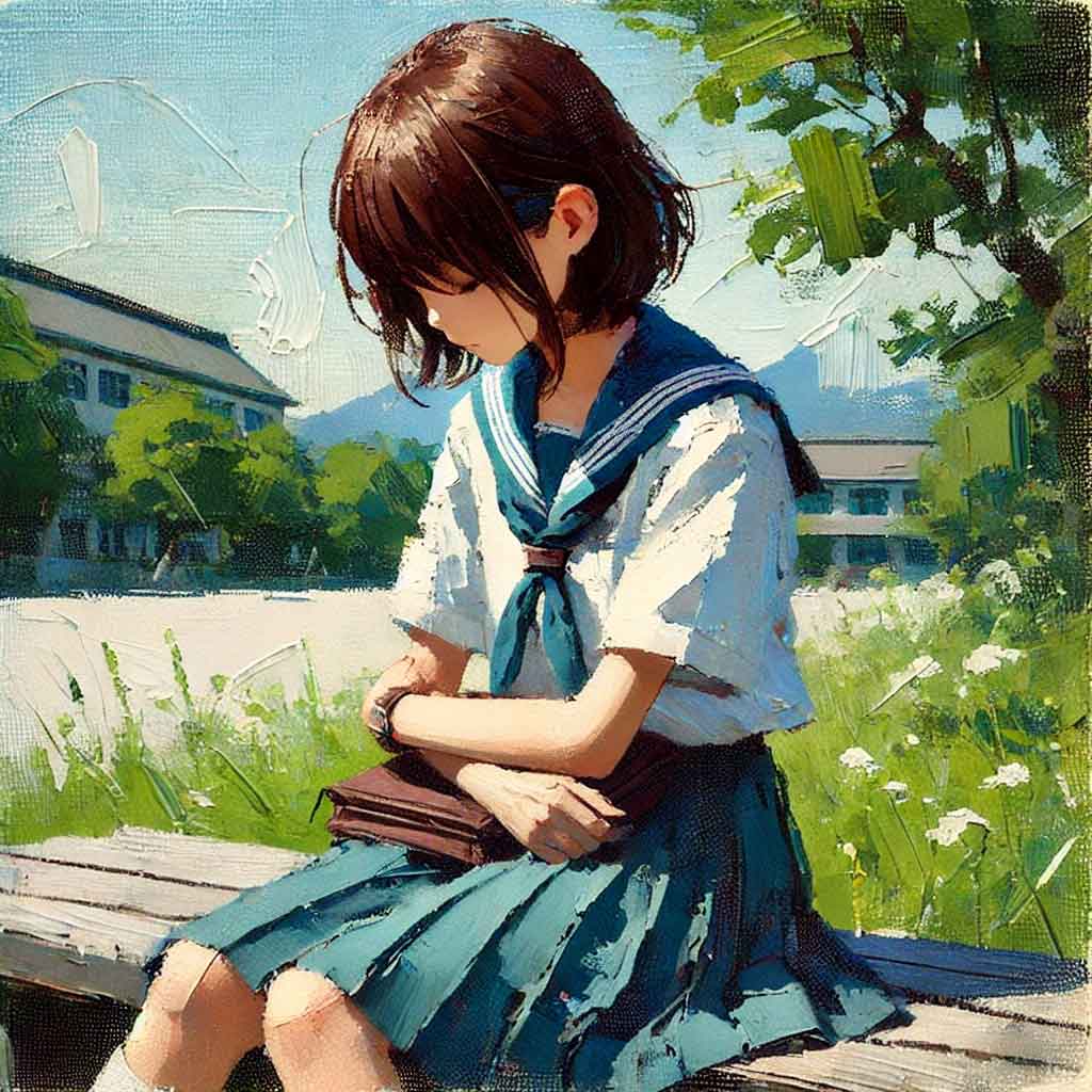 自分を大事にする中学生女子