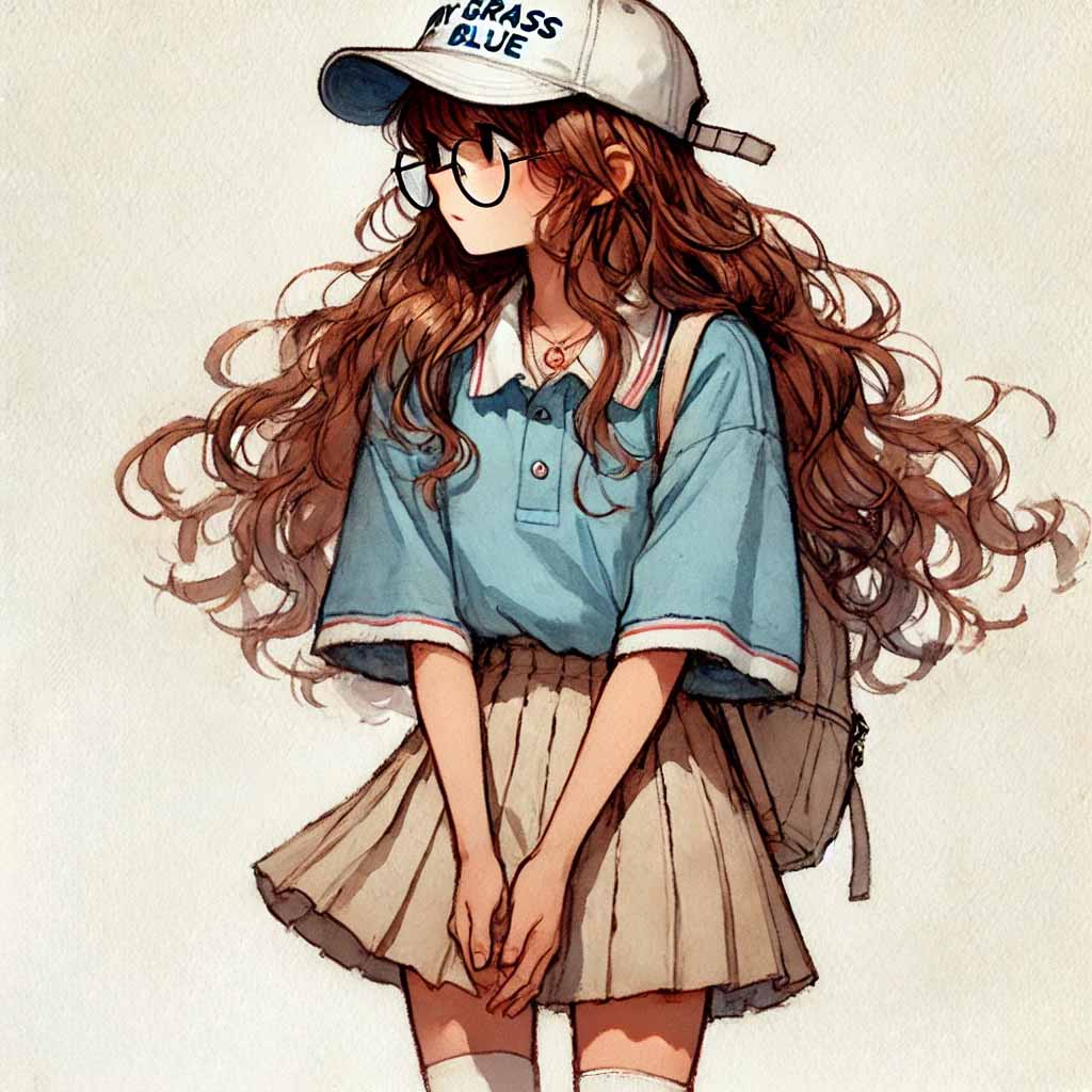 神経質そうな中学生女子