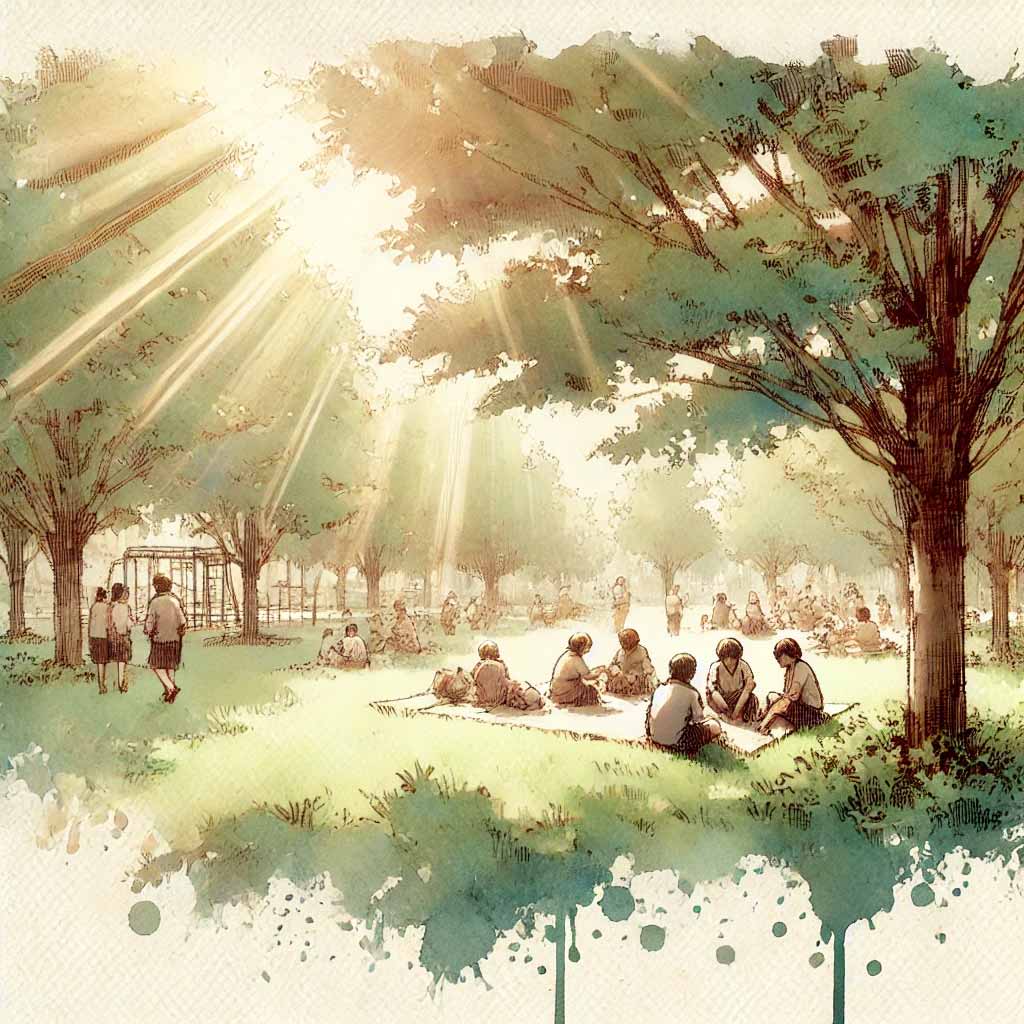 公園の風景