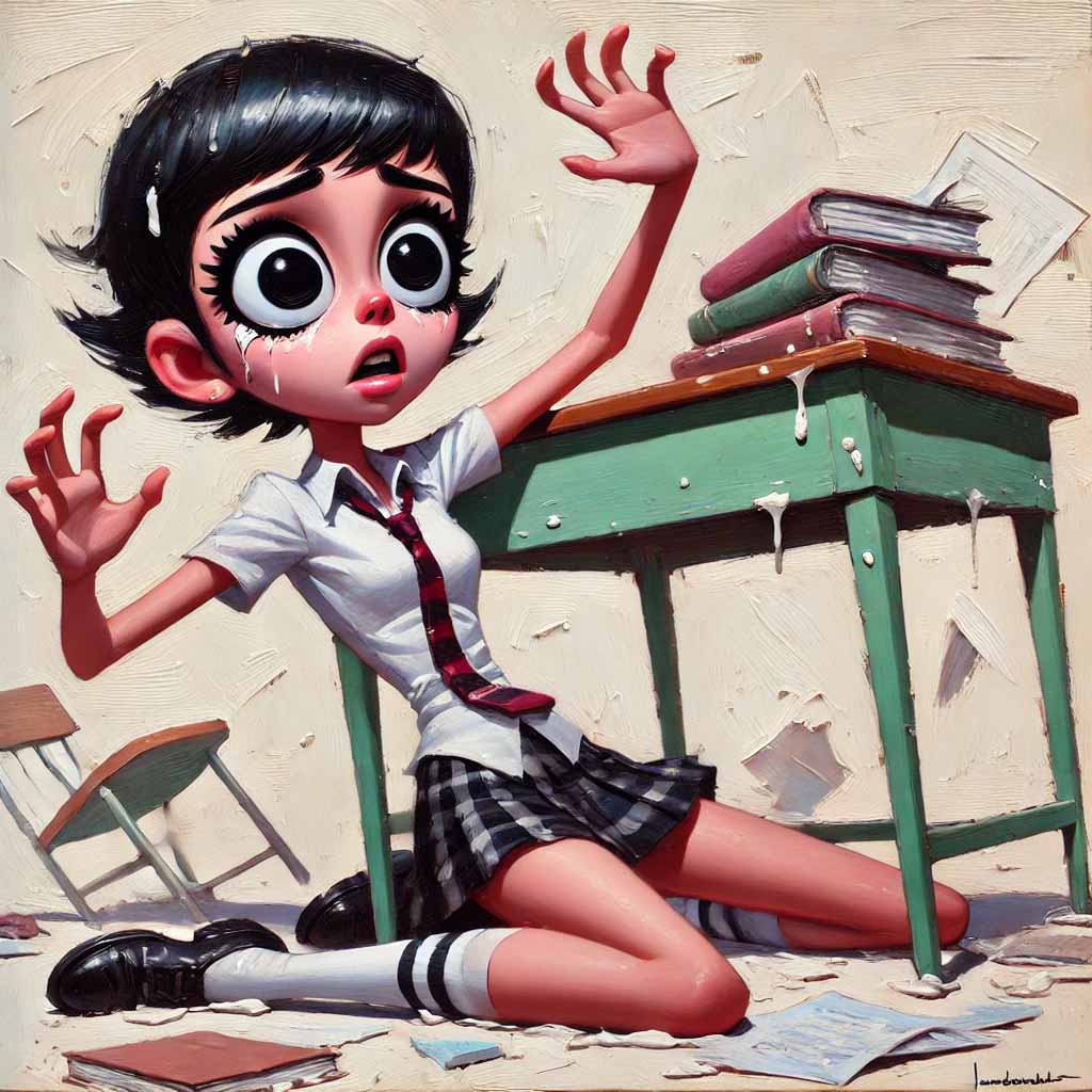 キュン死している女子