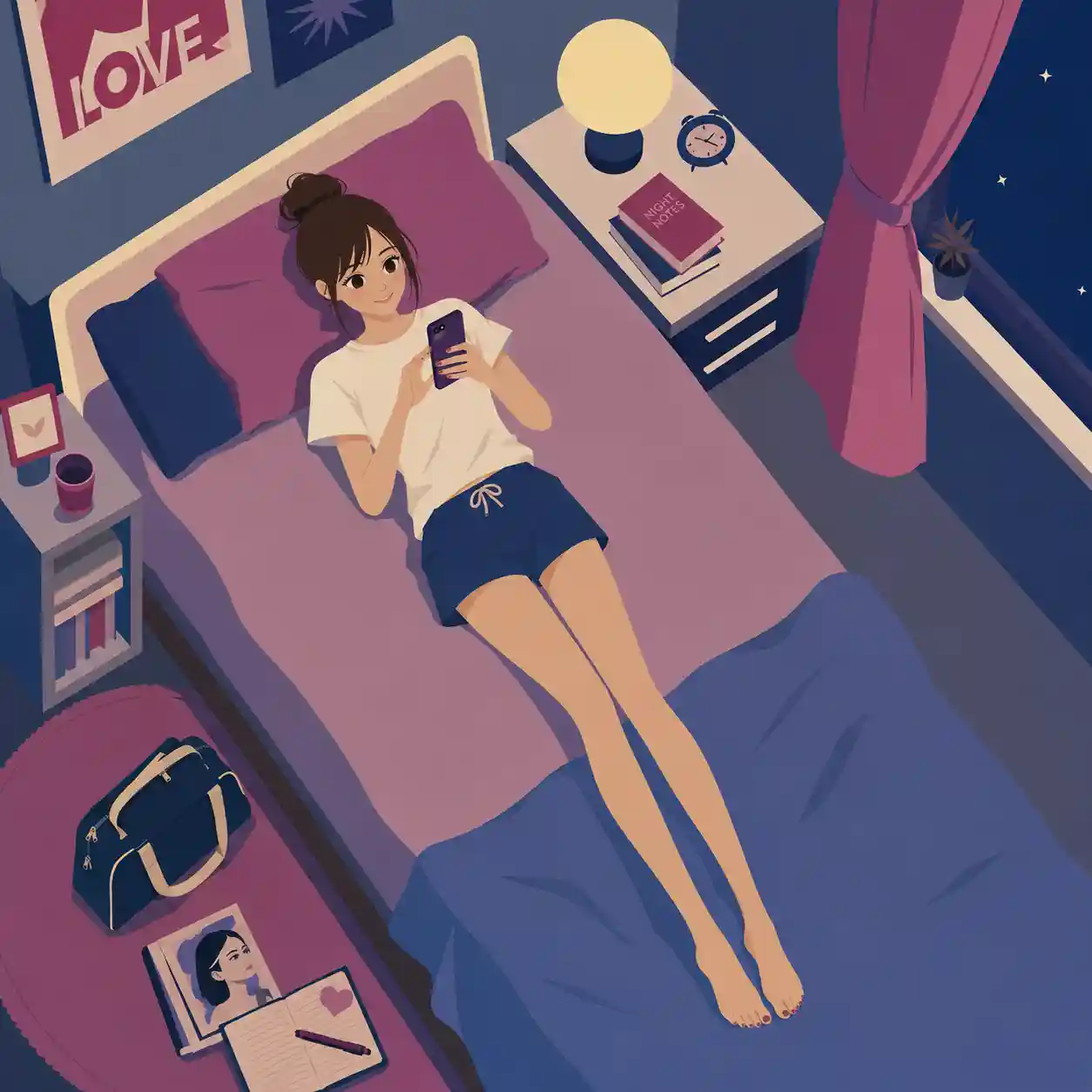 夜中に送りたくなる女子