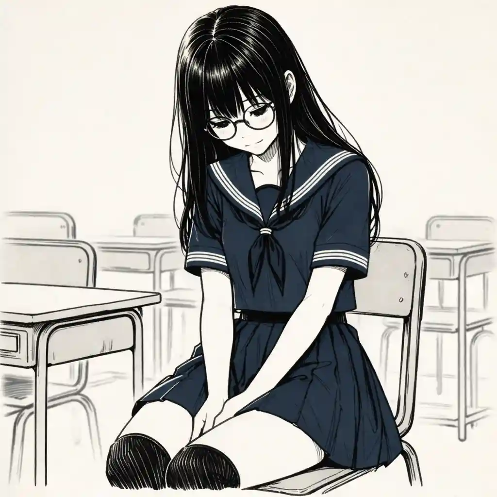 恥ずかしがる女子