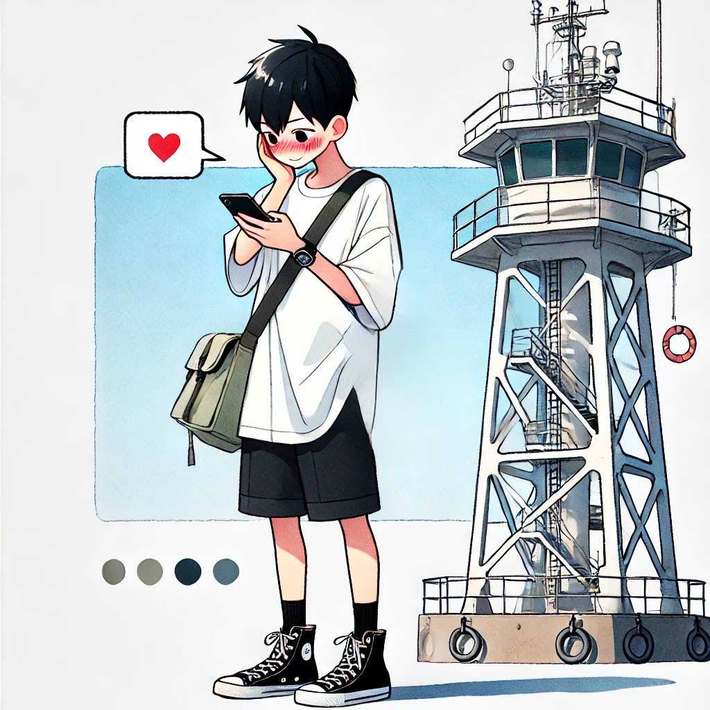 告白した瞬間の中学生男子