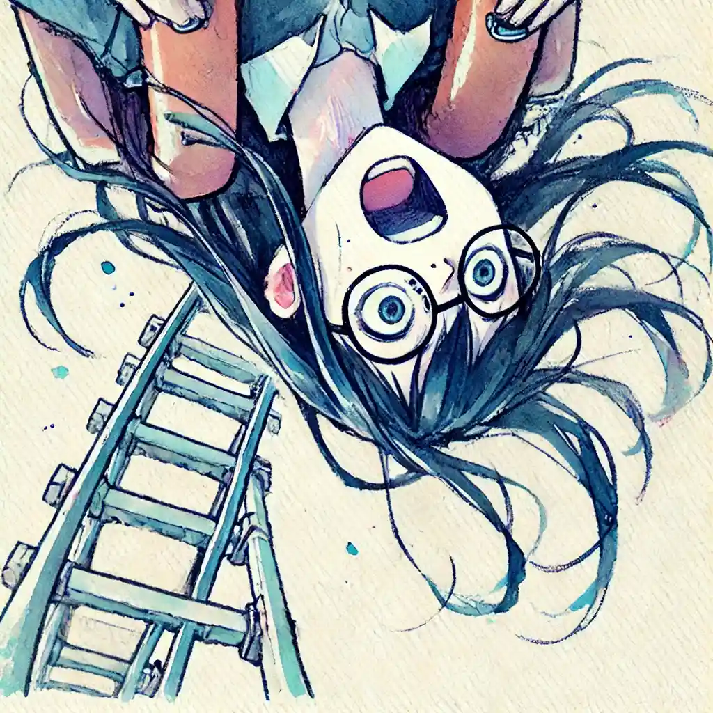 逆さになる女子