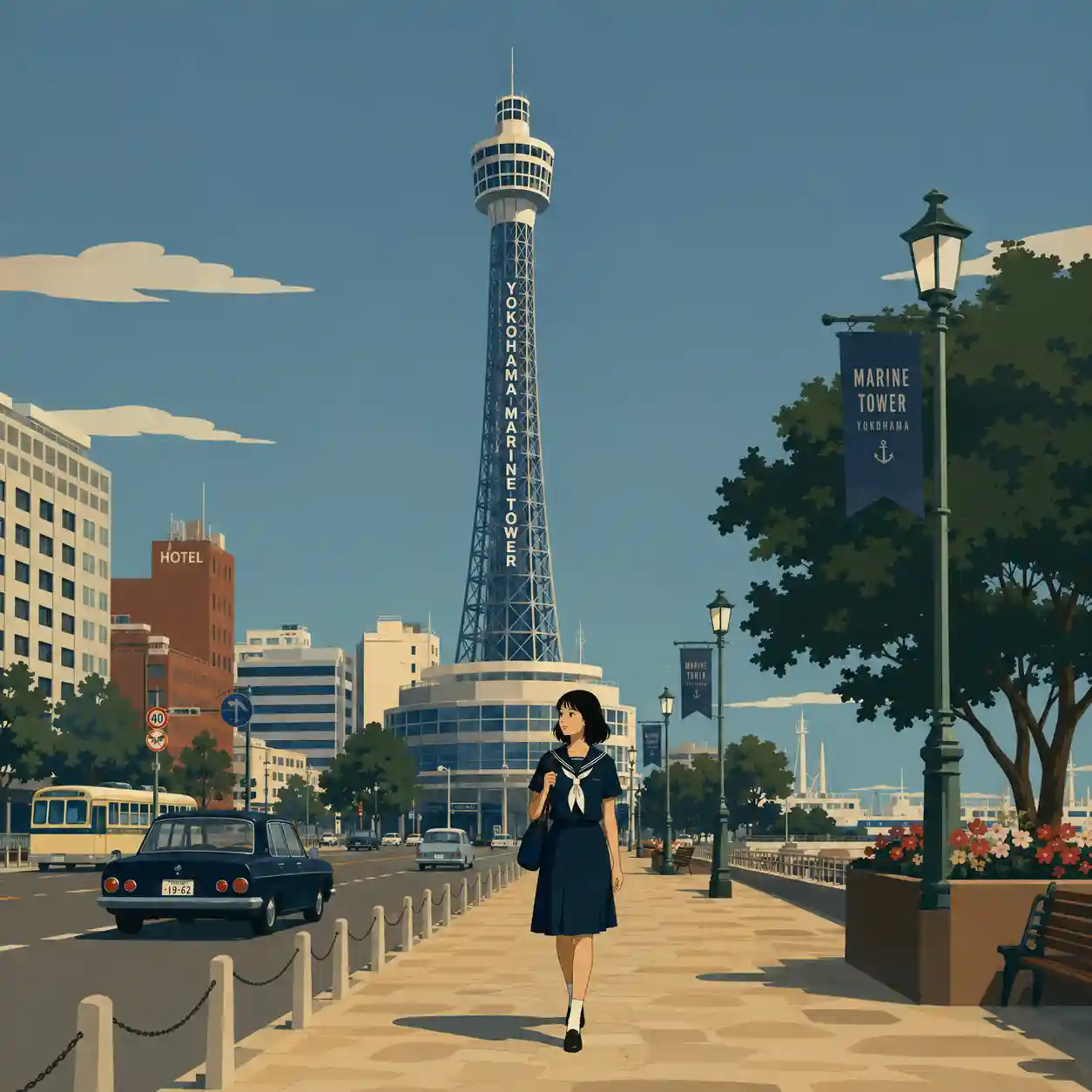 一人で帰宅する女子