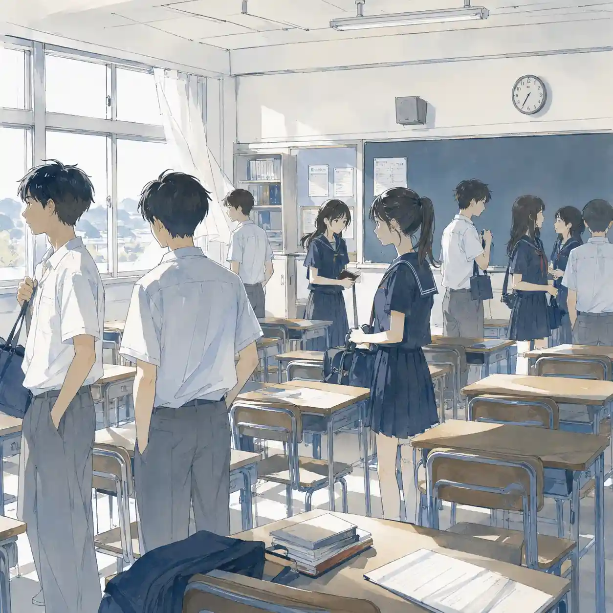 教室内　授業前