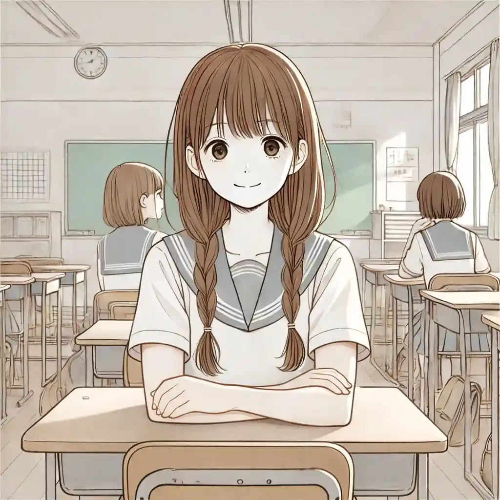 笑顔になった女子