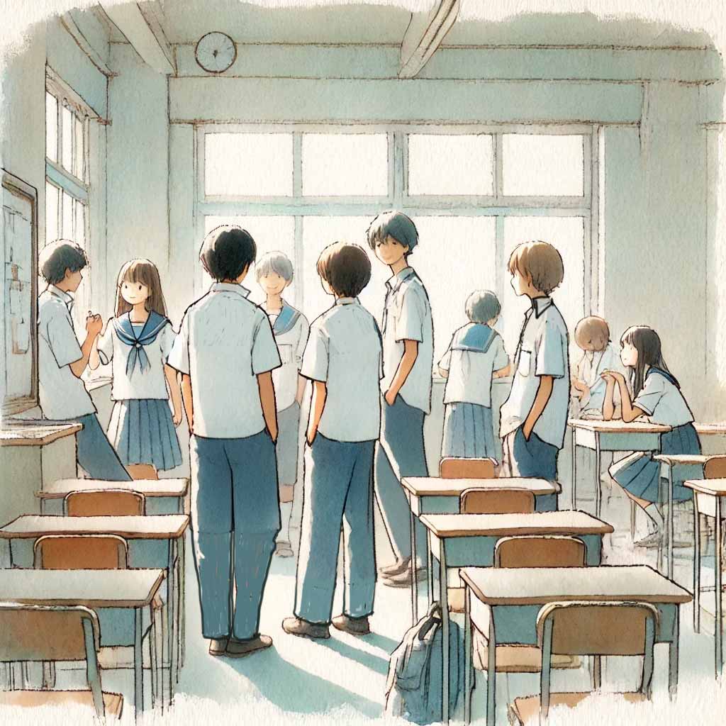 休み時間の教室