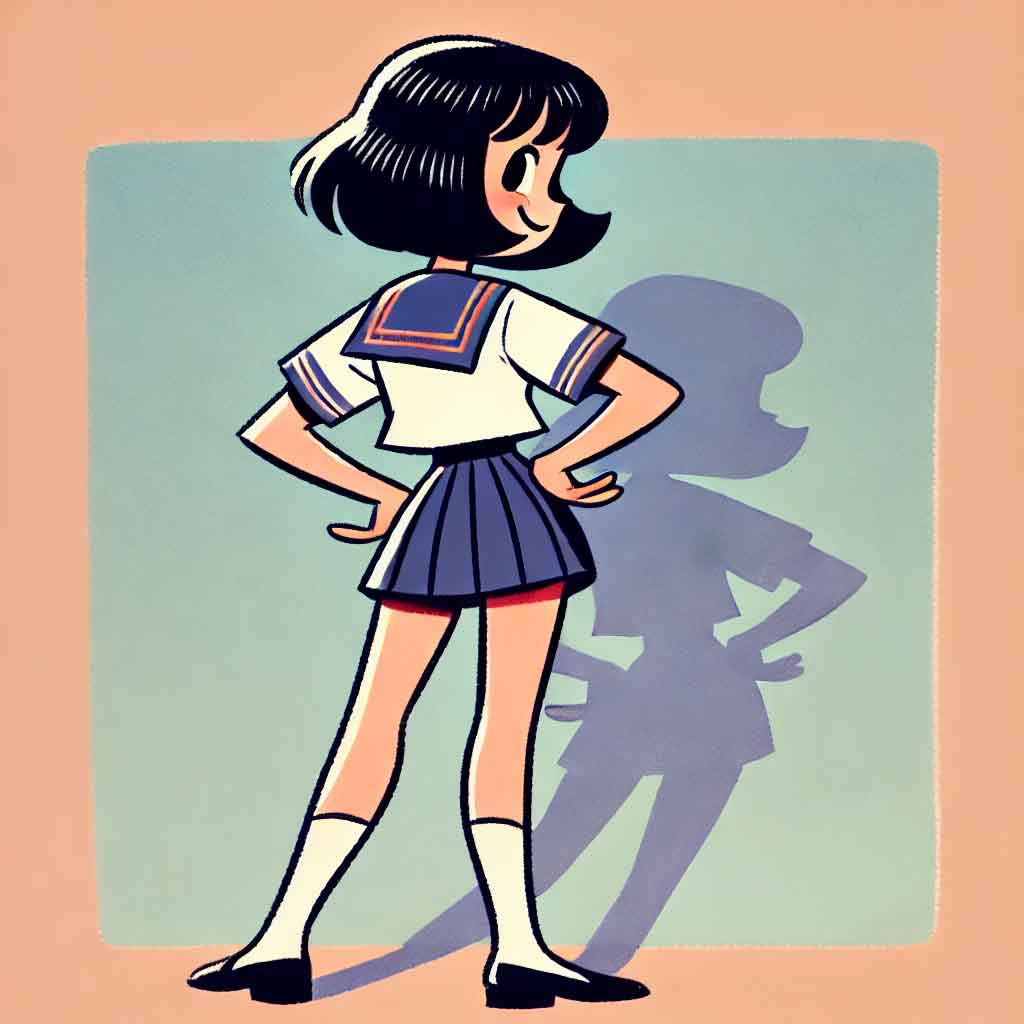 元気になって来た中学生女子