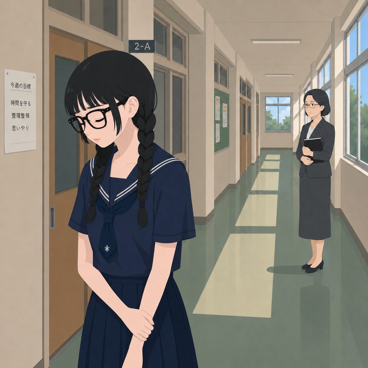 先生に言いにくい女子
