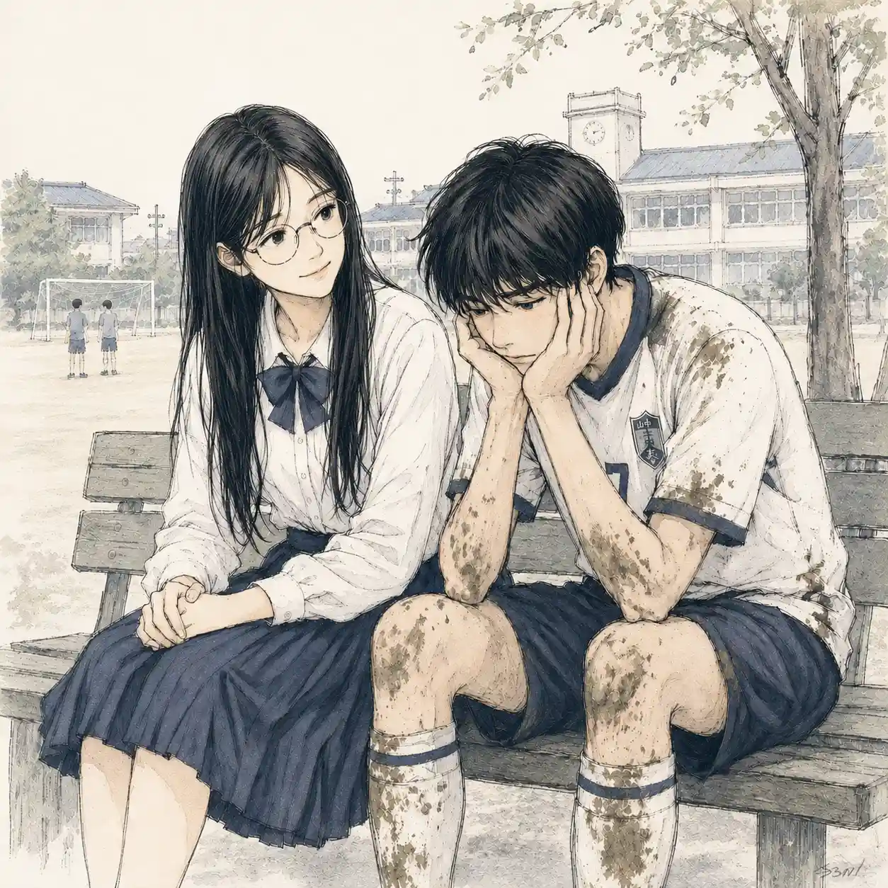 話の聞き役に徹する女子