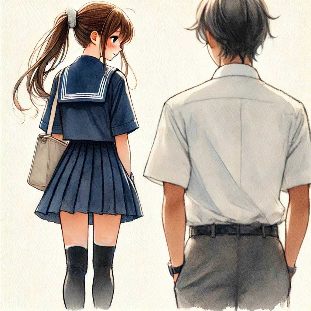 気になっている男の子を意識している女の子のイメージ