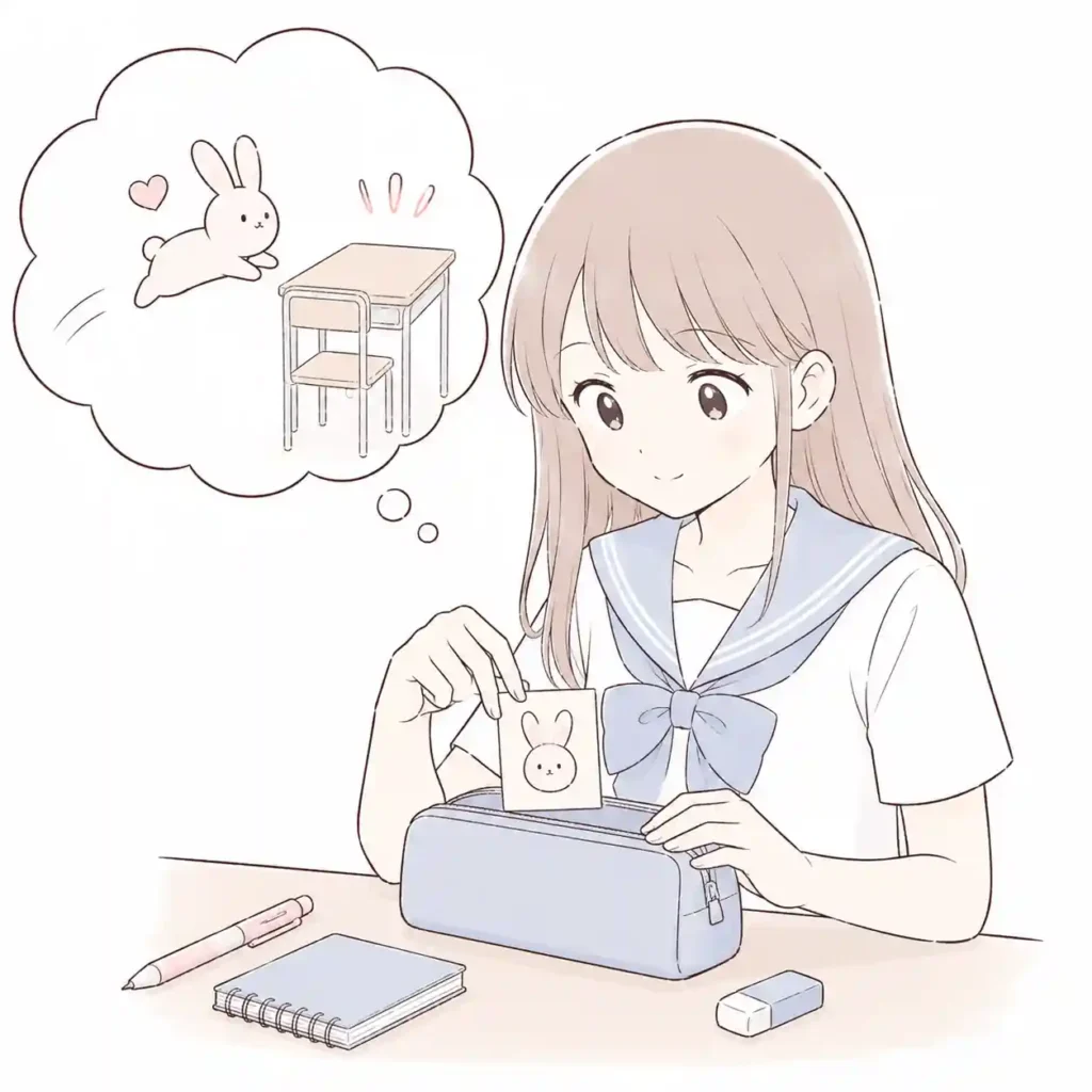 うさぎが運んでくる席の縁