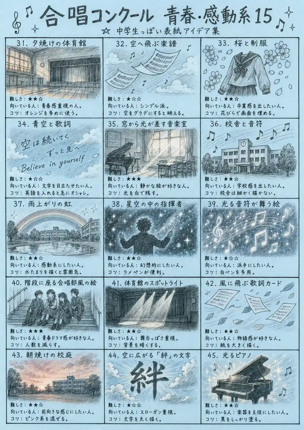 青春・感動系モチーフ１５