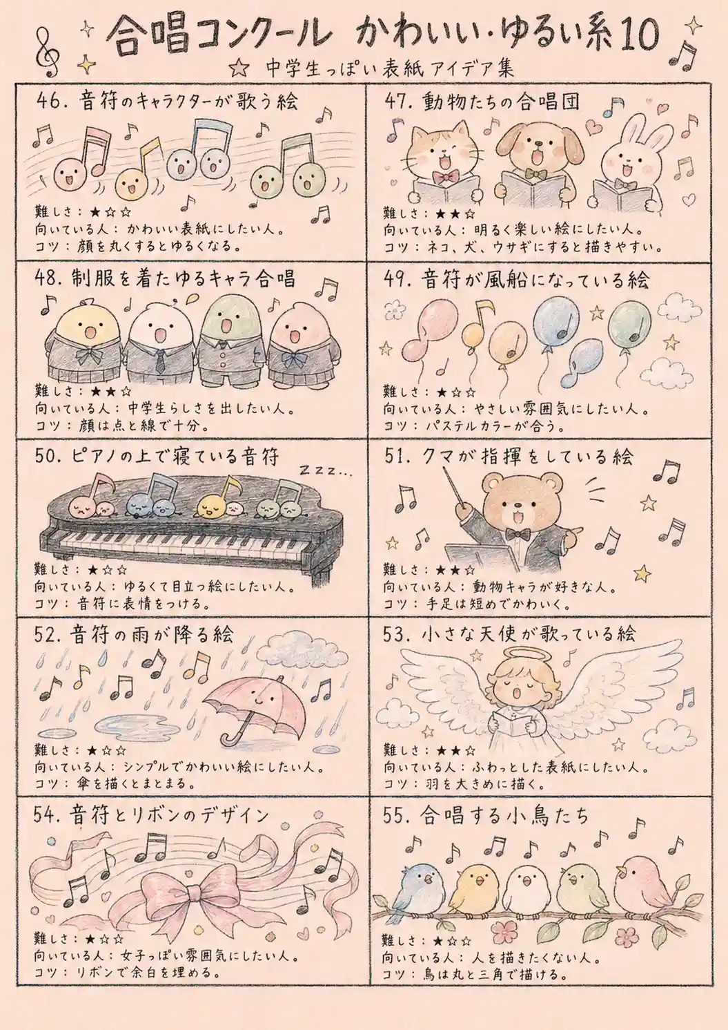 かわいい・ゆるい系モチーフ１０