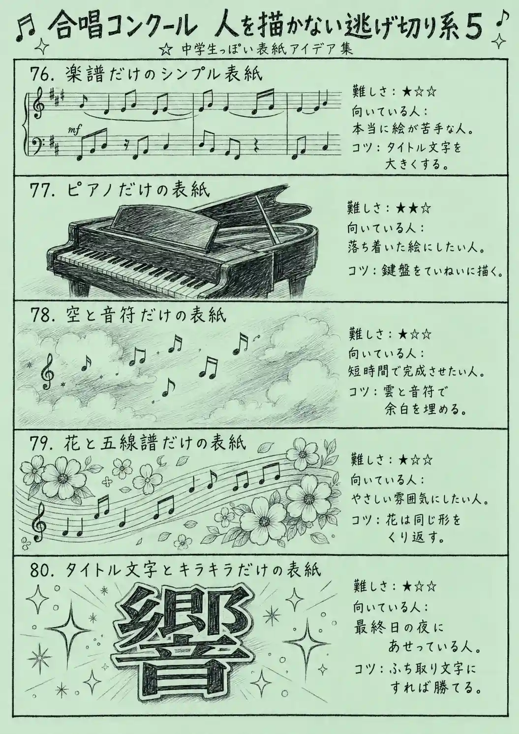 人をかかない逃げ切り系モチーフ５