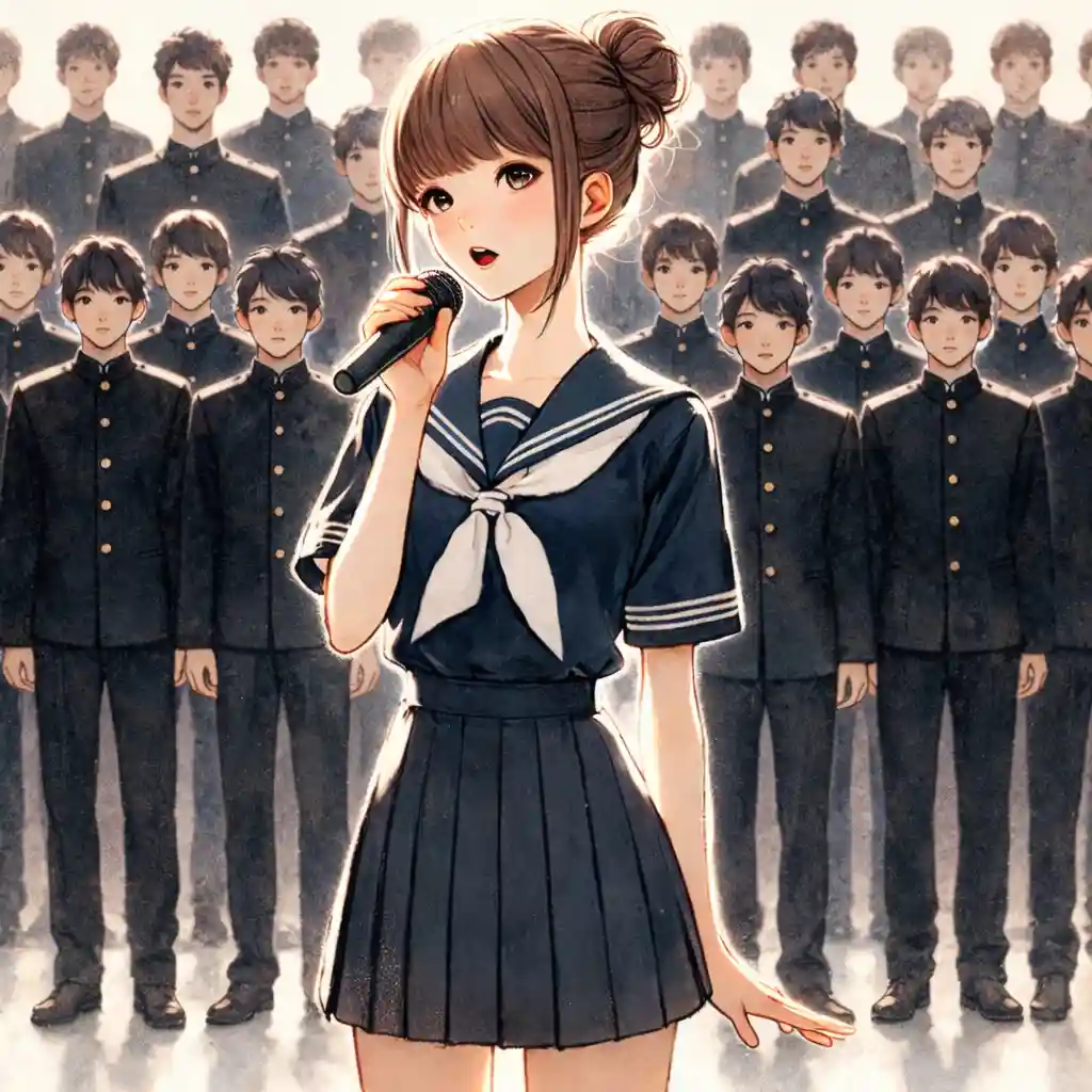 合唱コンで歌うクラス