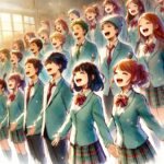 合唱しているクラス