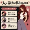 人に言えない悩みを、広まる不安・否定される怖さ・心配をかけたくない気持ちで整理したインフォグラフィック図解
